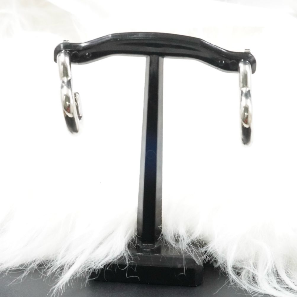 Miniatura 3 de ARETE CORAZON GRUESITO PLATEADO